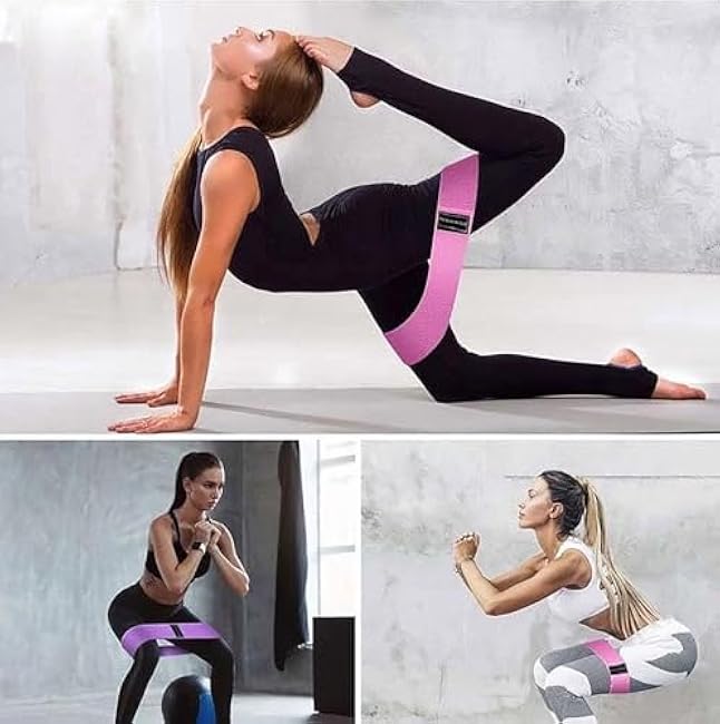 Resistance Bands, Exercise Workout Bands for Women and Men, 3 Set of Stretch Bands for Booty Legs, Pilates Flexbands
