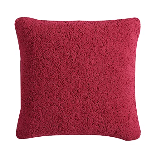 Eddie Bauer- Throw Pillow Cover Set, Embroidered Home Décor, All Season Bedding (Classic Fair Isle Red, 2 Piece), 20" X 20" #TOP4