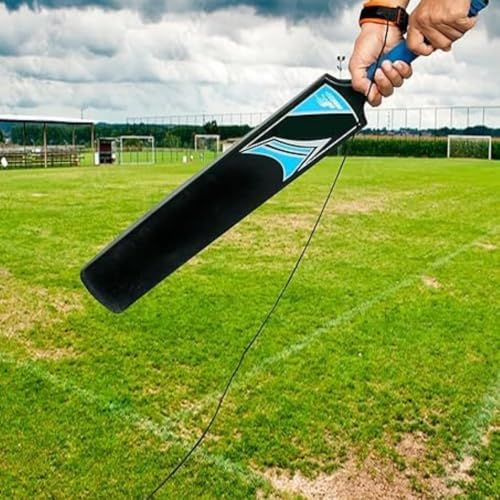 Image of Indoor‑Outdoor Cricket Practice Hanging Ball with Rope for Kids, Teens & Adults - Improve Bowling, Batting & Reflex Skills (Hanging Ball, 2)