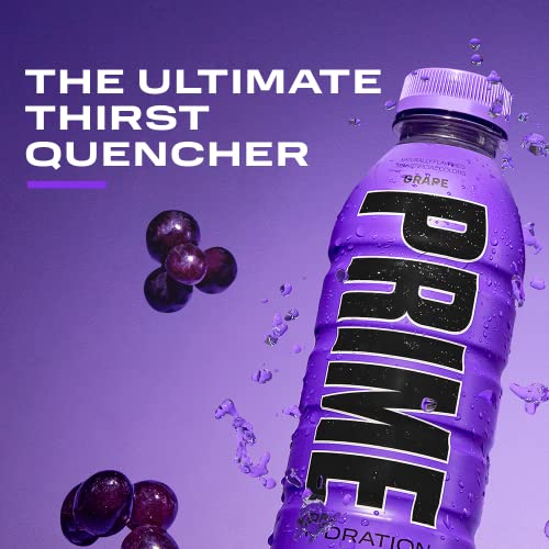 Image of Prime Grape Hydration Drink, 16.9 fl oz ℮ 500 ml, 12 Pack