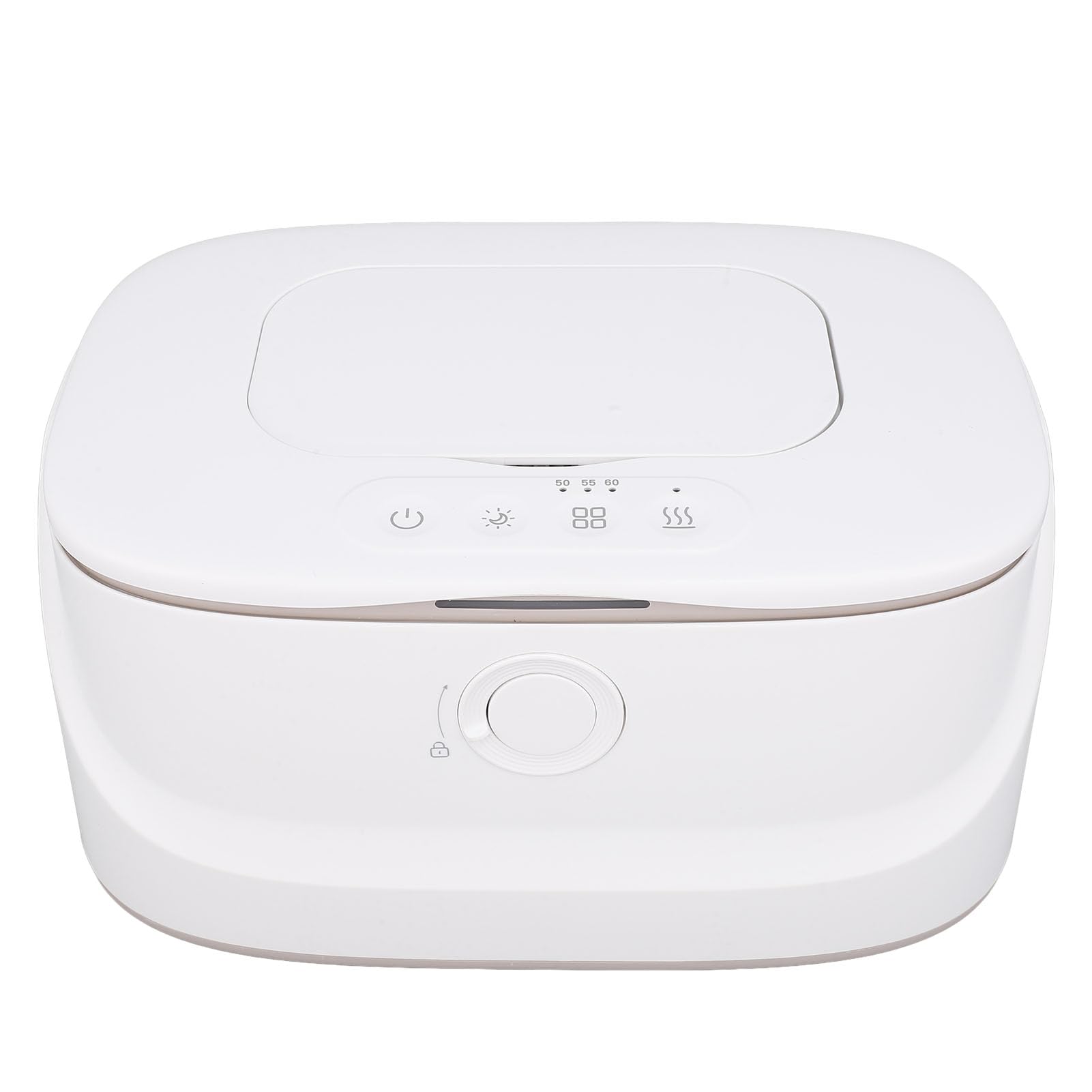 Baby Wipe Warme, Dispenser di Salviette per il Controllo Intelligente della Temperatura di Grande capacità con Delicata Luce Notturna per Salviette Umidificate per Neonati, (WHITE)