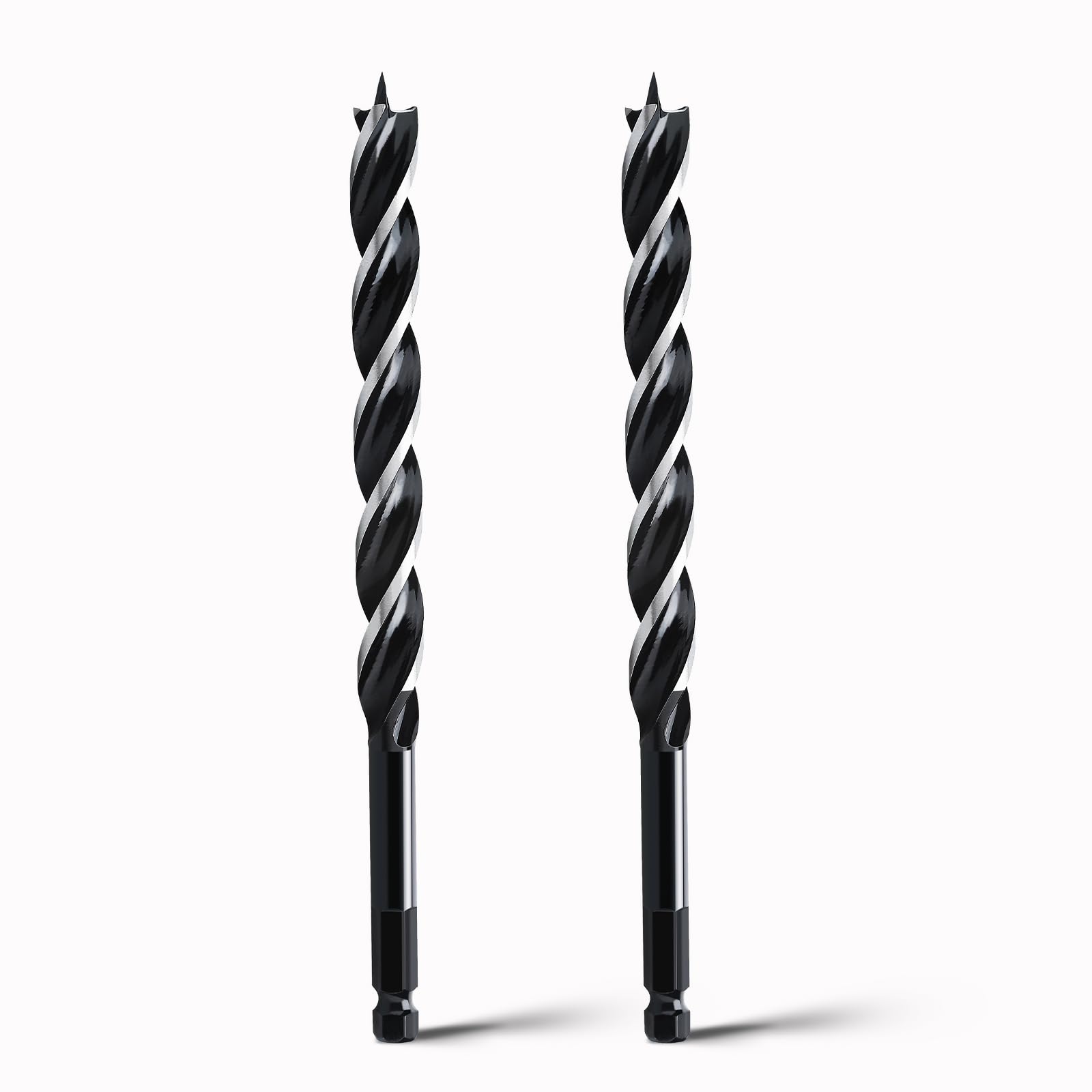 hsawbit Wood Drill Bits, 2pcs x 20mm x 230mm Auger Drill Bit Extra Long Drill Bits Wood Plastic, Drywall Woodworking Hole Drill Bit — image 1