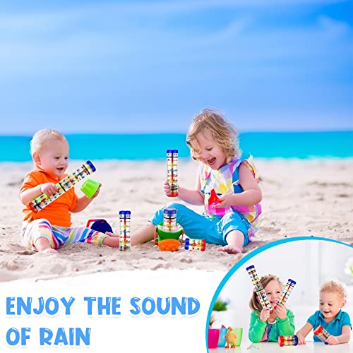 3 Pieces Rainmaker Rain Stick For Baby Shaker Sensory Auditory Musical Instrument Rattle Tube Plastic Toy For Boys And Girls, 4 Inches, 8 Inches, 12 Inches, One For Each Size #TOP5
