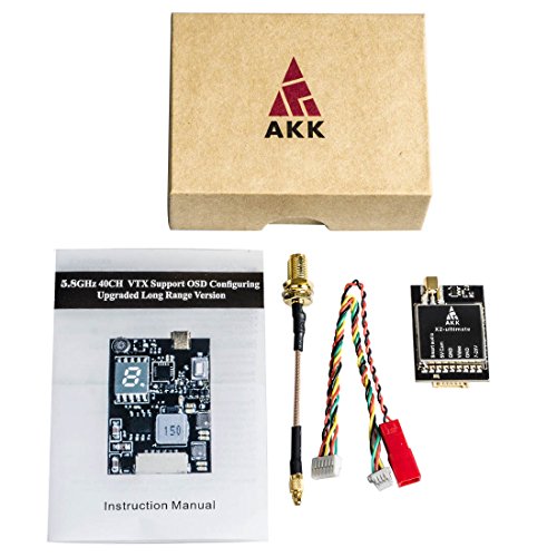 Akk X2-Ultimate Us Version 5.8Ghz Switchable Fpv Vtx Compatible With Betaflight Osd Fc Configuring Upgraded Long Range Version(Us Version) #TOP5
