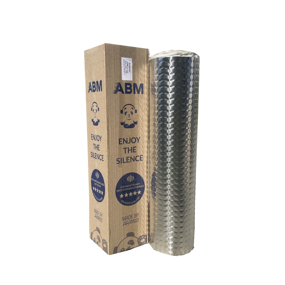ABM Alubutyl 2 mm 50 cm x 400 cm 2 m² Tappetino Isolante Autoadesivo Anti-Drum per Auto