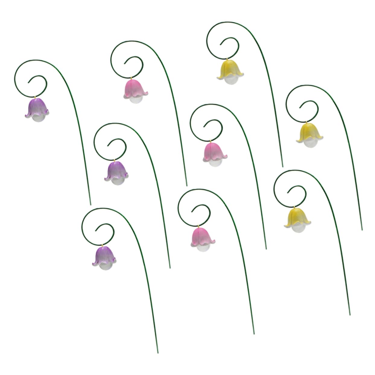TOYANDONA 36stücke Blumenstecker Aus Resin Dekorative Gartenornamente Für Blumenbeete Und Rasen Garten- Mit Realistischen Details Und Stabiler Metallspitze Für Garten Innenhof Und