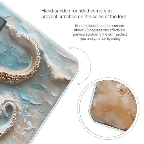 Báscula digital de baño con diseño de playa miniatura 4