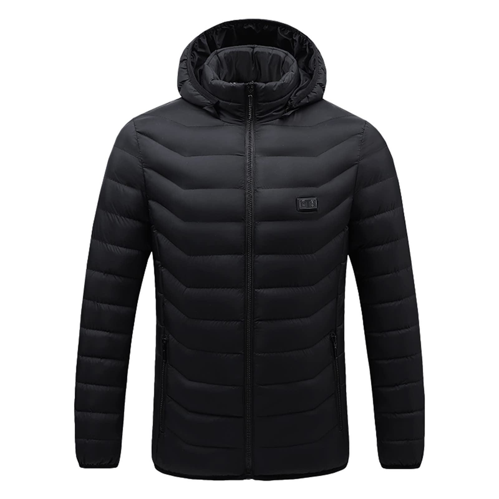 Giacca Trapuntata Da Uomo Piumino Con Cappuccio Giacca Militare Parka Mezza Stagione Inverno Caldo Spesso Maglioni All'aperto - Giacca Caldo Antivento Inverno Fodera Esterno Giacca Uomo, Le Noir, L