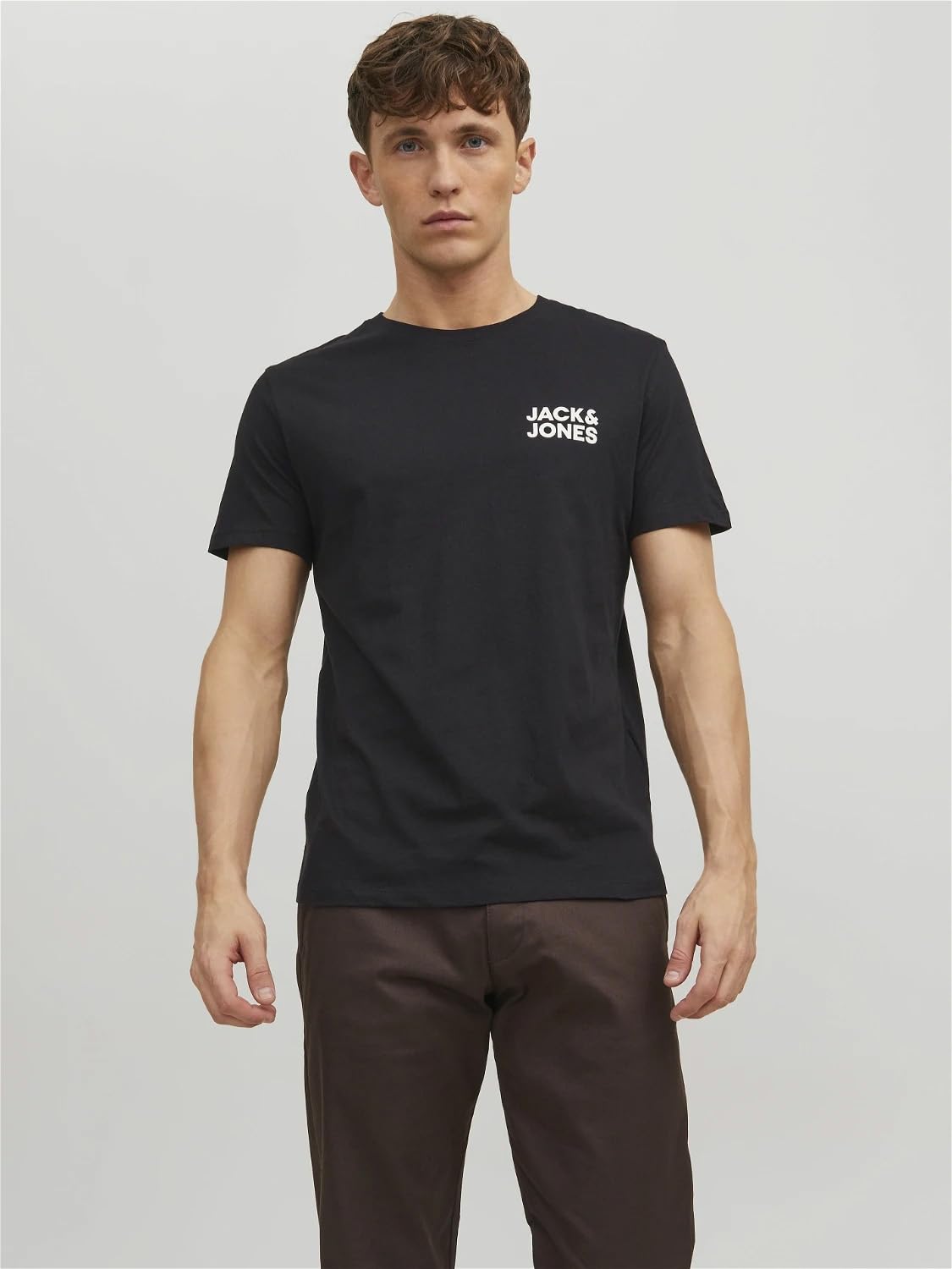 JACK & JONES, JJECORP Logo Tee SS Crew Neck - Maglietta da Uomo a Girocollo, Confezione Risparmio, con Stampa Grafica, XXL