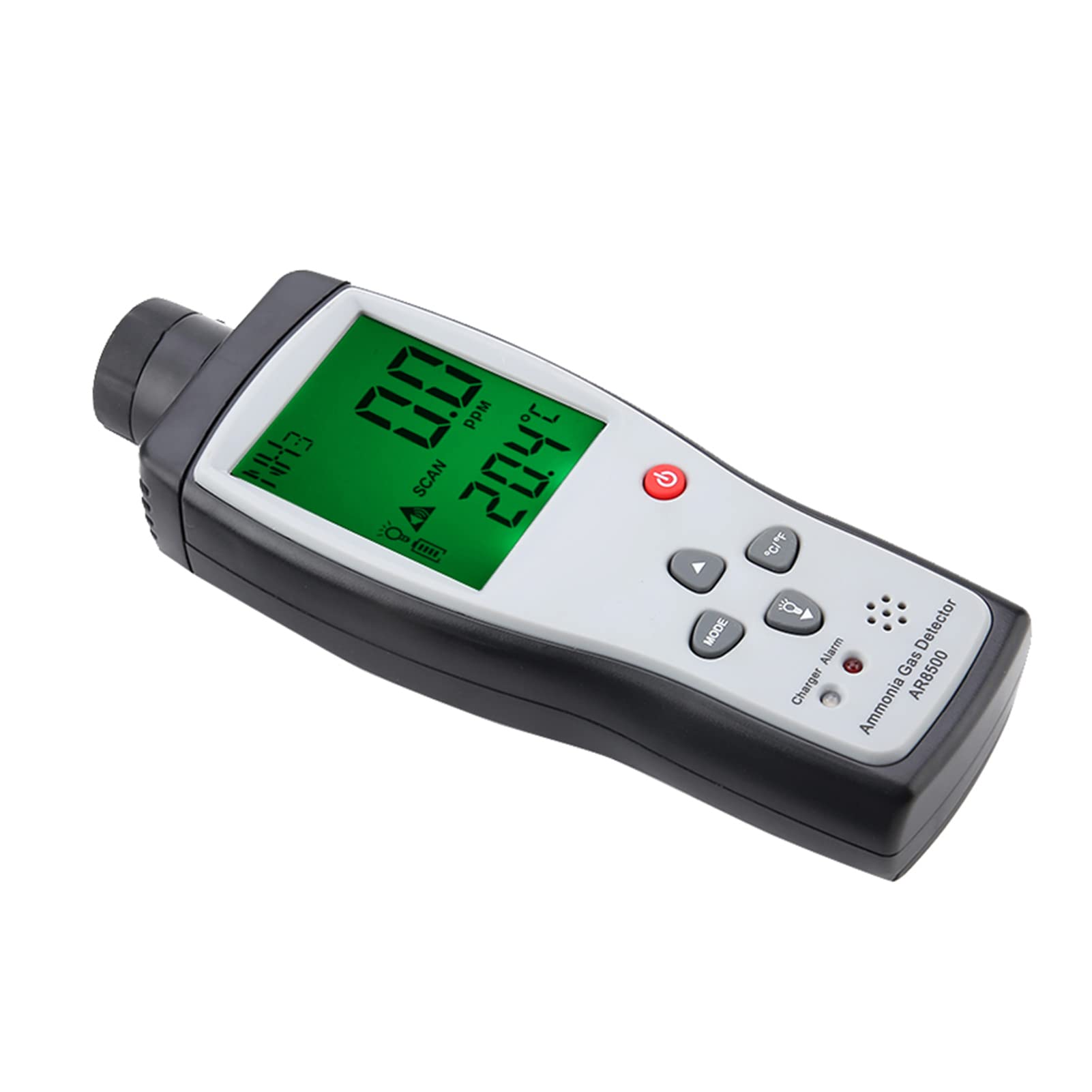 Sensore Smart AR8500 Detector, Monitoraggio del Tester a Gas NH3 Portatile con Allarme della Luce Sonora 0-100 Ppm, per le Miniere di Fattoria Chimiche
