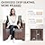 VONZOY Patio Furniture Set,5 Piece Wide Armrest Outdoor Furniture Chair with 4" Thickened Cushion,Wicker Patio Conversation Sets with Waterproof Covers for Backyard, Porch(Grey)