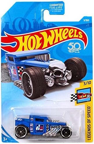 Hot Wheels LEGENDS of SPEED 3/10, BLUE BONE SHAKER 3/365
