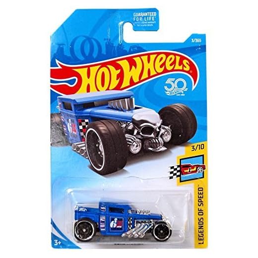Hot Wheels 2018 50th Anniversary Legends of Speed Bone Shaker 3/365, Blue