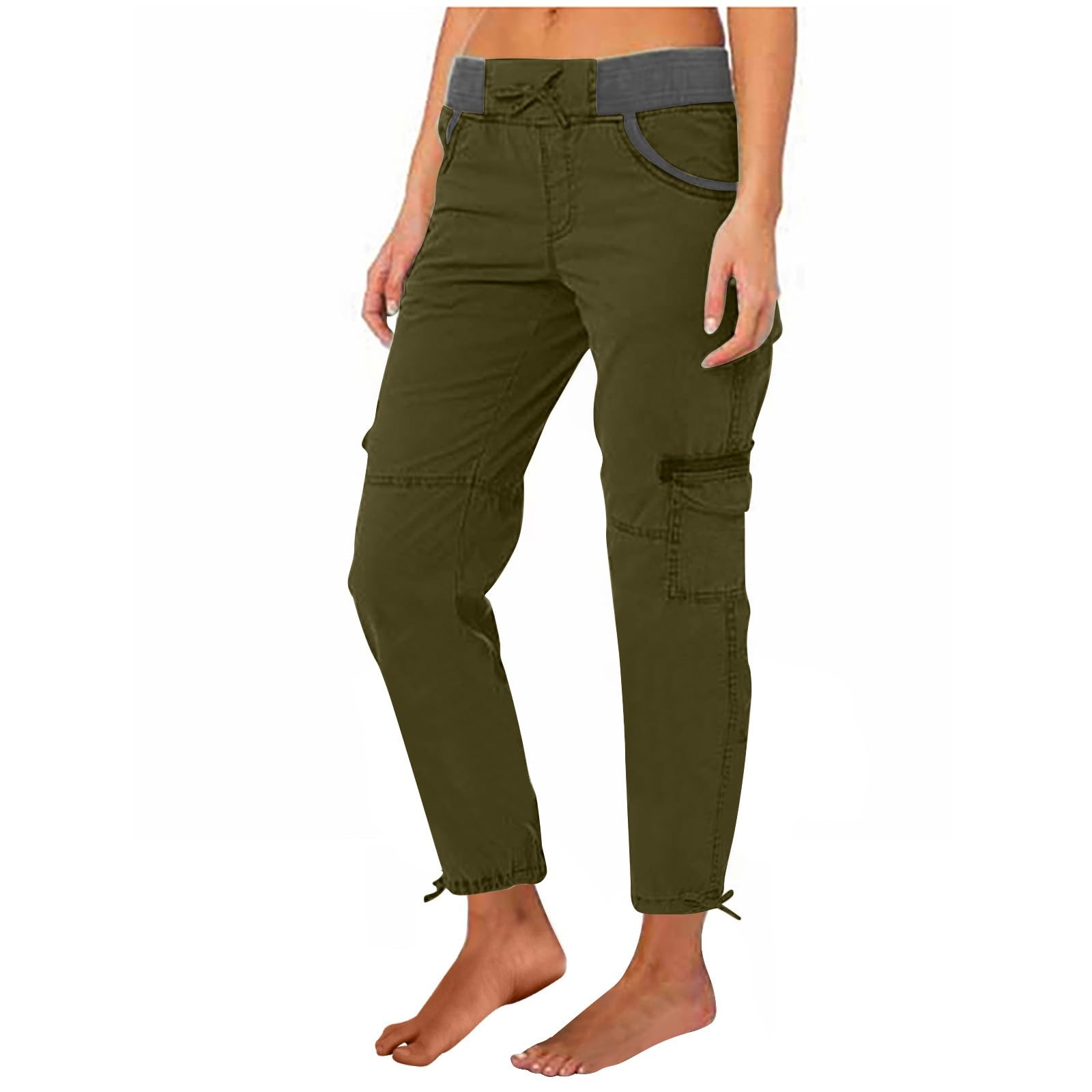 Pantaloni Pinocchietto Pantaloni Cargo Donna Elasticizzati | Multi-Tasche,  Traspiranti, Larghi, Per Trekking E Casual Pantaloni Trekking Donna