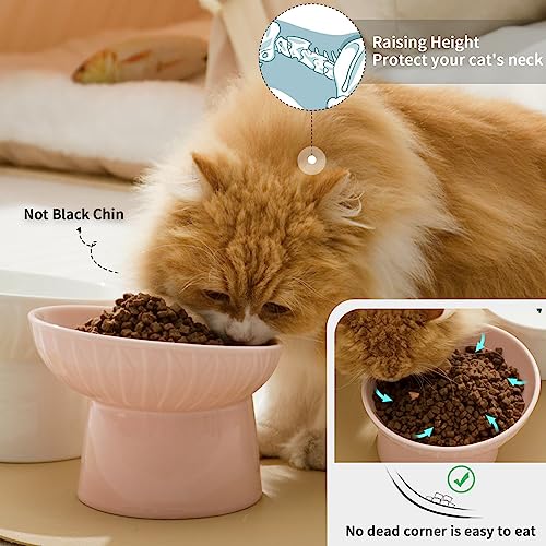 Omaykey65inchextrawideceramicraisedcatbowlsporcelaintiltedelevatedcatfoodwaterbowldishstressfreepetfeederdishesforcatssmalldogswhiskerfatiguewhitepink Urban Country Home Decor Omaykey 65 inch extra wide ceramic raised cat bowls porcelain tilted elevated cat food water bowl dish stress free pet feeder dishes for cats small dogs whisker fatigue white pink urban country home decor