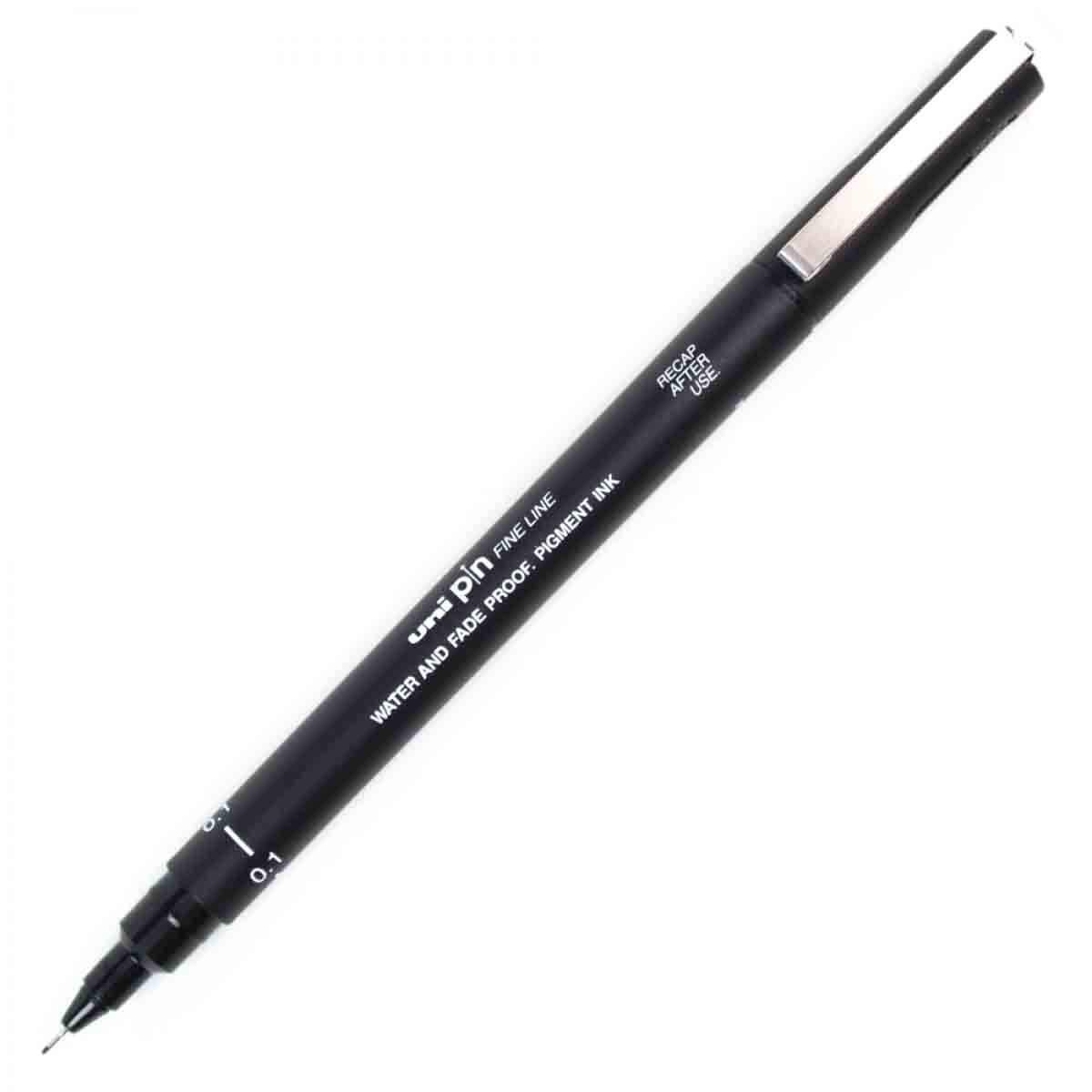 Uni-Ball 01200 N Stylo Pointe Calibrée 0,1 mm Noir