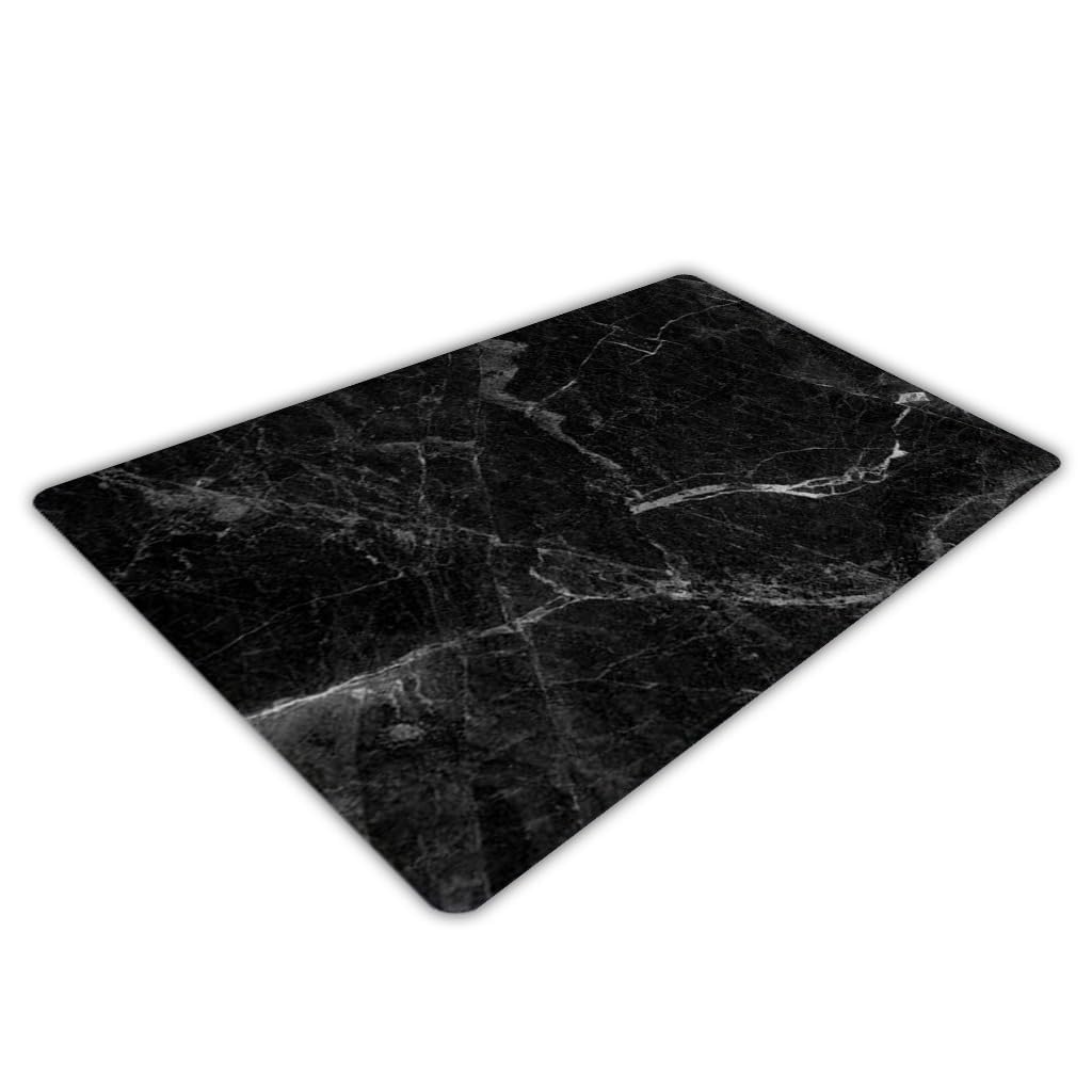 Chopping Board-Catering Cutting Set-Kitchen Board-Glass Worktop Savers-Sink Chopping Board-Large-Worktop Protectors Heat Resistant-Marble Effect Grey (Design 8, 40 x 30 cm (Pack of 1))