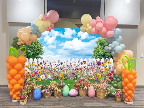 Fondo fotográfico Primavera Pascua 8x6 pies miniatura 5