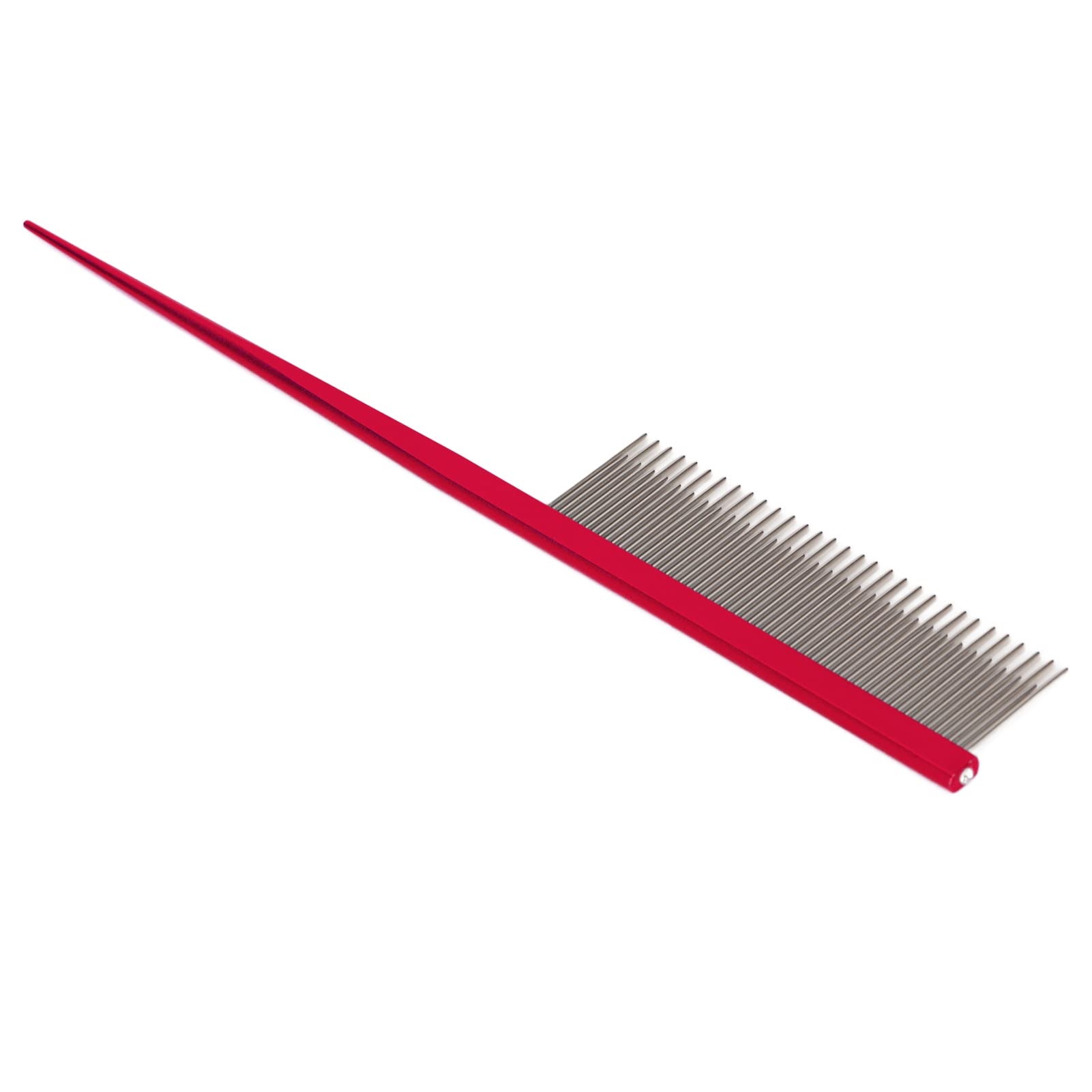 Dog Comb, Cat Comb For Removing Tangles and Knots Dog For Grooming Matting with 2 Different Densities Cat Grooming Tool Long and Short Haired (Red)