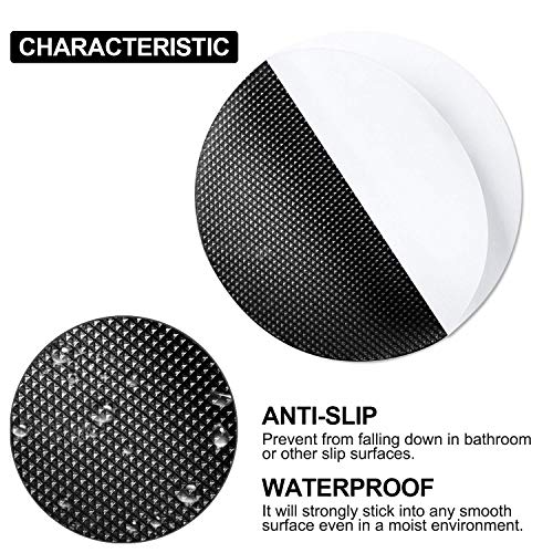 Kyerivs 30 PCS Bathtub Non Slip Stickers, Non Slip Shower Strips Shower Floor Non Slip Stickers Safety Shower treads for Adults Kids, Add Traction to Tubs, Floors, Steps, Stairs with Scraper(Black)