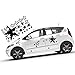 Sterne | 32 Teile XXL Autoaufkleber Set Auto Aufkleber Sterne | 80 Farben | TOP | A00270