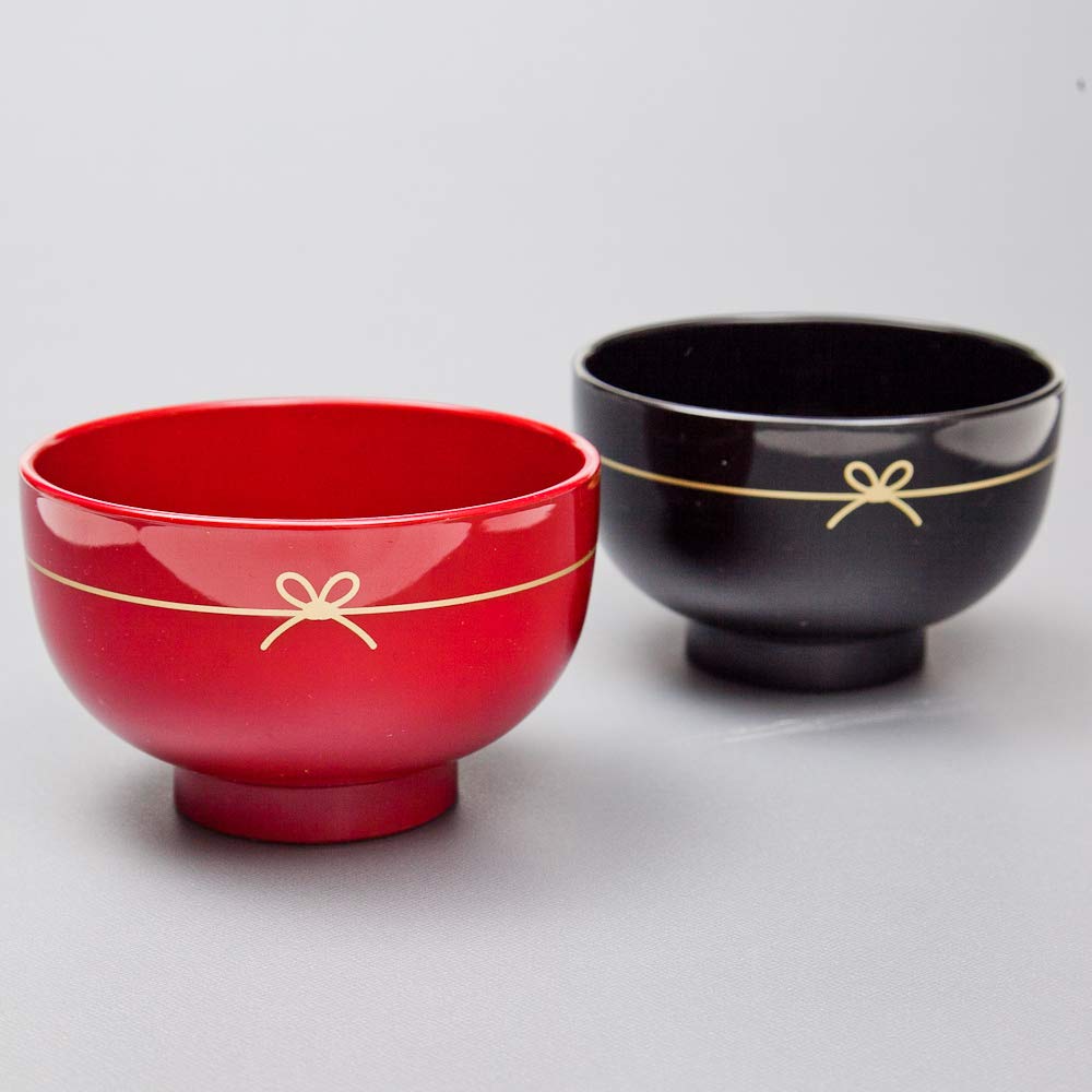 Amazon.co.jp: みよし漆器本舗 山中塗り 汁椀 ペアセット 縁結び