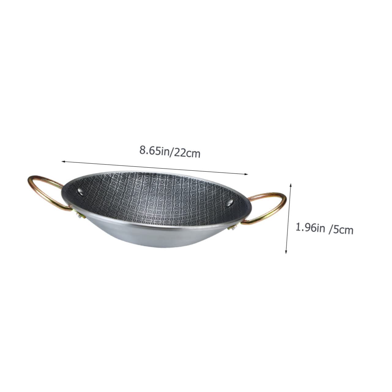 Alipis Stainless Steel Cooking Pan Kitchen Hot Pot Easy Clean Surface Rapid Heating Ergonomic Handle Design for Cooking Versatile Cookware for Home Use