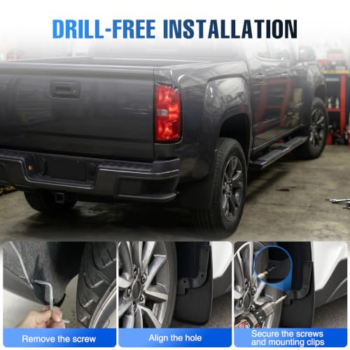Image of Nilight Mud Flaps Splash Guards for Chevy Colorado GMC Canyon 2015-2022