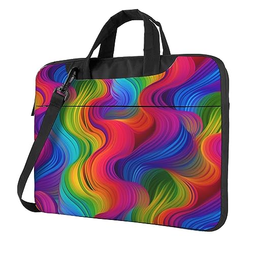 Sac à bandoulière ordinateur portable 13 14 15.6 pouces antichoc Rainbow PC