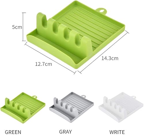 Miniatura 7 de Soporte para cucharas de cocina, espátula, tenedor, estante organizador de plástico, soporte para palillos, soporte para cucharas antideslizantes,