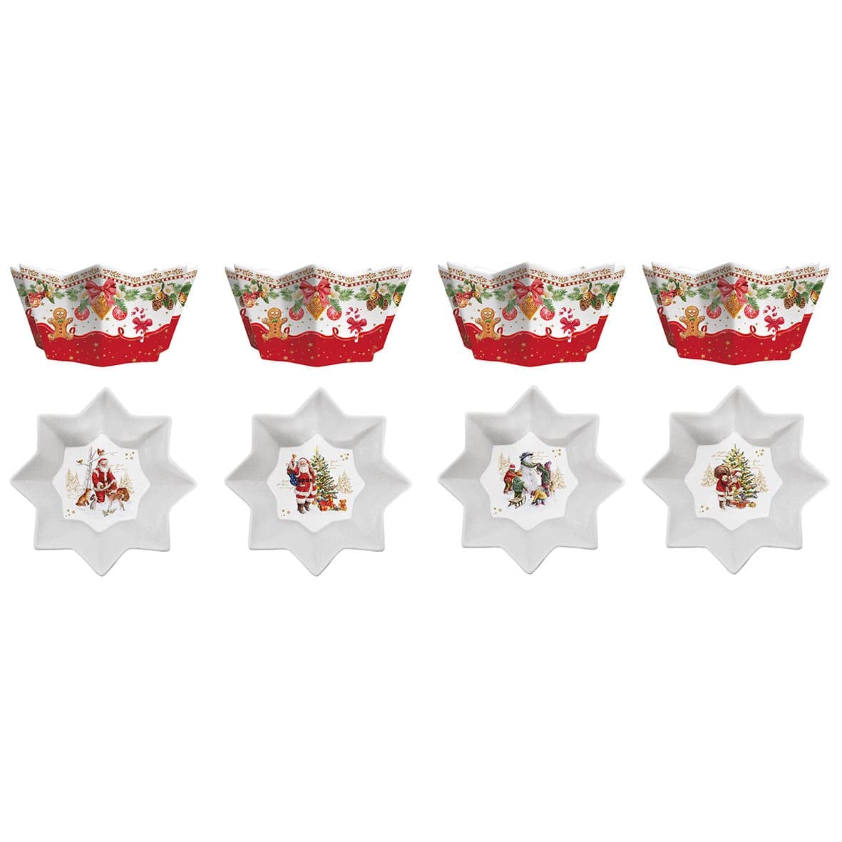 Ciotoles étoile porcelaine fine 11cm Christmas Memories Easy Life R1009#chme