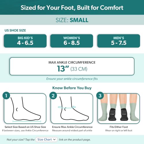 Image of BraceAbility Plantar Fasciitis Night Splint Sock - Plantar Fascia Boot for Sleeping, Achilles Tendonitis Relief, Foot Drop, Heel Pain - Planter Facetious Brace for Women and Men - Gray (S)