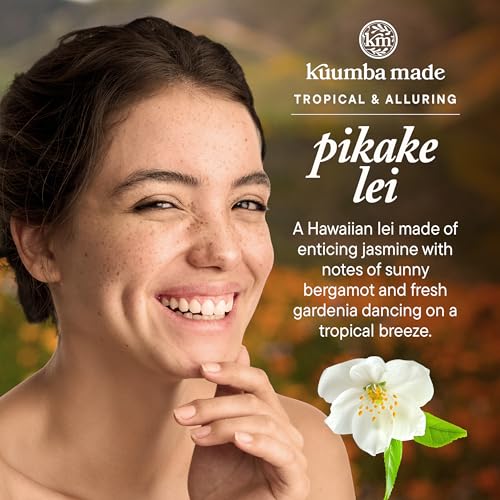 Image of Kuumba Made Pikake Lei Fragrance Oil Roll-On, Alcohol-Free, 0.5 Fl Oz | Long-Lasting Scented Oil with Jasmine, Bergamot, Gardenia Notes, Botanical, Skin-Friendly Perfume Roller, Vegan, Cruelty-Free