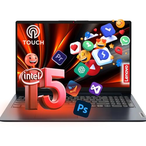 Lenovo IdeaPad Business Laptop with Office 365 for Web - 15.6' FHD Touchscreen - Intel 10-Core i5 (Outperforms i7-1255U) - 12GB RAM - 1TB Storage (512GB SSD w/ 512GB External) - no Mouse