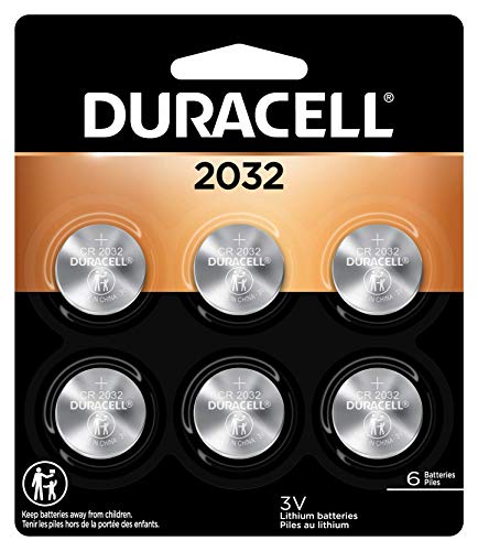 Duracell - 2032 3V Lithium Coin Battery - long lasting battery - 6