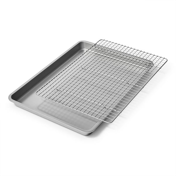 Sur La TableSignature Half Sheet Pan With Cooling & Baking Grid, Aluminum