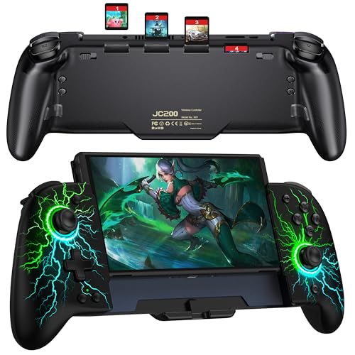 Elegamefy One-Piece Controller für Nintendo Switch/OLED - Wireless Switch Controller mit Hall Effekt Joysticks (Keine Totzone), programmierbaren, Turbo, Vibration
