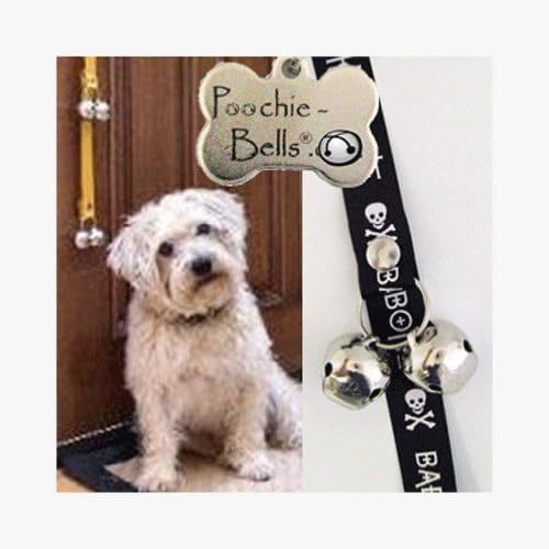PoochieBells Housetraining Dog Doorbell,Bad to The Bone Wording Design
