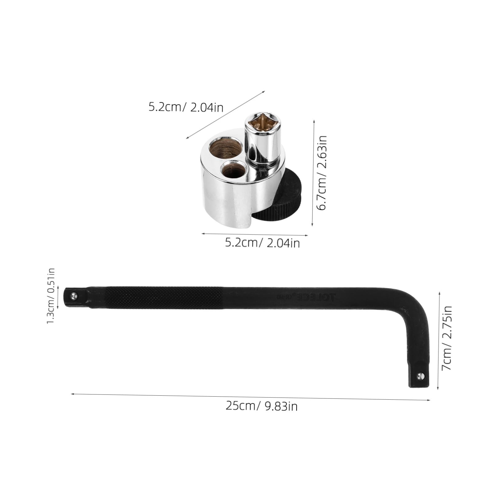 Ciieeo Lug Nut Extractor Tool Set Nut and Bolt Remover Bolt Removal Tool Socket