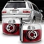 ACANII - For 2007-2012 GMC Acadia Factory Style Outer Body Mounted Tail LIghts Brake Lamps Assembly Pair Set Left+Right