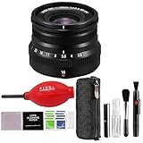 Fujifilm XF 16mm f/2.8 R WR Lens (Black) with Advance Accessories and Travel Bundle | Fuji XF 16mm
