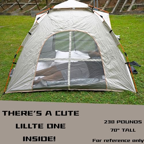 Carpa Automática Camping 2-3 Personas con Protección UV Beige miniatura 7