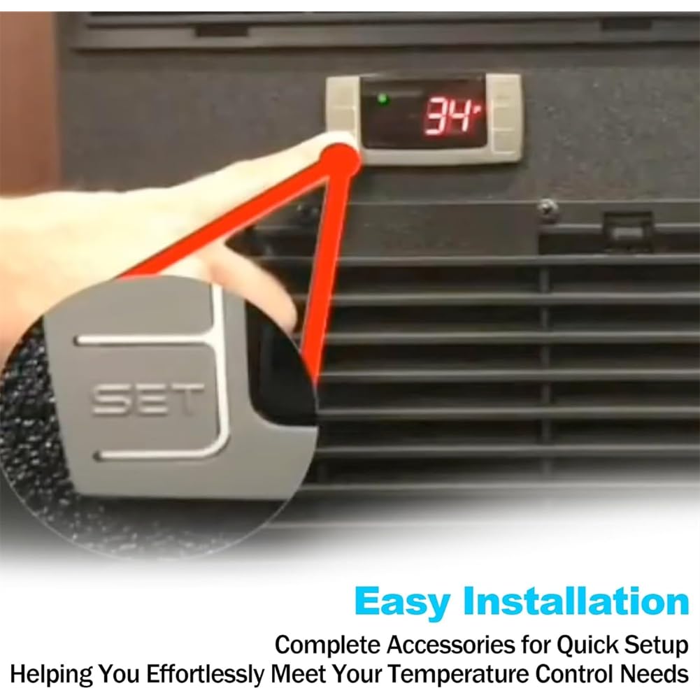 Repuesto para Controladores de Temperatura XR06CX-4N1F1, Ideal para Refrigeradores Comerciales de 120 V, 50-60 Hz, Termostato Digital.