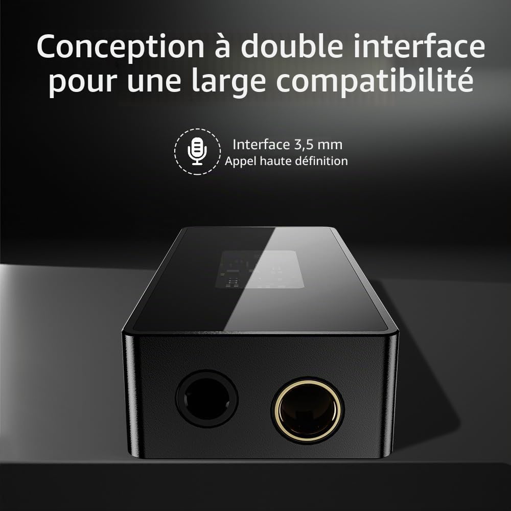LEAUDIO TRN Black Pearl Décodeur audio numérique portable Hi-Fi 3.5 + 4.4 Sortie double CS43131 PCM 384 kHz 32 bits DSD256 DAC Amplificateur de casque