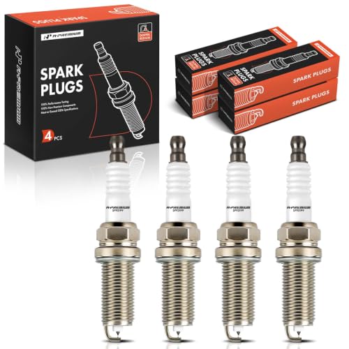 A-Premium Double Iridium Spark Plugs Pack of 4, Fine Wire, 2.4L L4 Engine