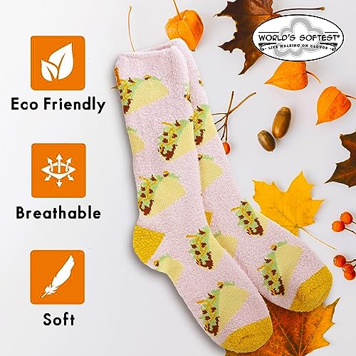 World's Softest Spring Cozy Crew OS Socks - Comfortable Crew Socks for Women4