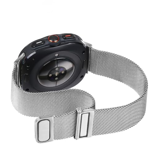 Compatible With Samsung Galaxy Watch Ultra 47MM (2024) Bands For Women Men Magnetic Stainless Steel Straps.