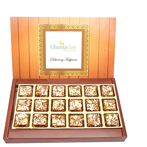 Ghasitaram Gifts Indian Sweets - Sugarfree Figs Bites 18 pcs Box