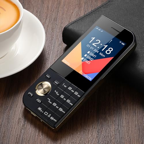 Image of Unlocked Senior Cell Phone - 2.8'' Easy-Use Mobile with 3800mAh Long Battery, Tri-SIM Standby, 64GB Expandable & Multi-Language (Gold)