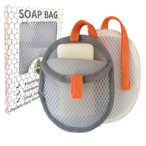 kep-Mve Sandwich Soap Bag, Soap Saver for Bar Soaps, Bar